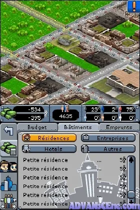 City Life DS (Europe) (En,Fr,De,Es,It) screen shot game playing